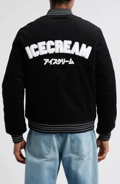 Icecream Hounds Corduroy Varsity Jacket