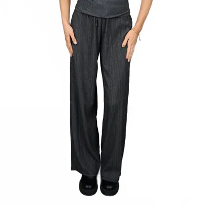 Rd Style Pauleena Pull On Pant In Dark Grey Twist