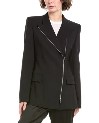 Michael Kors Collection Wool-blend Blazer In Black