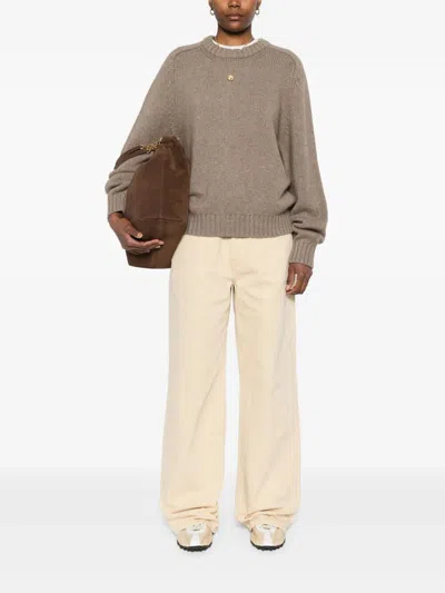Khaite Mae Cashmere Pullover With Extended Sleeves