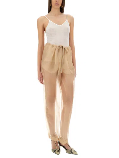 Khaite Pants Trenton In Neutral