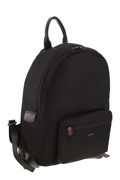 Kiton Technical Fabric Backpack With Logo
