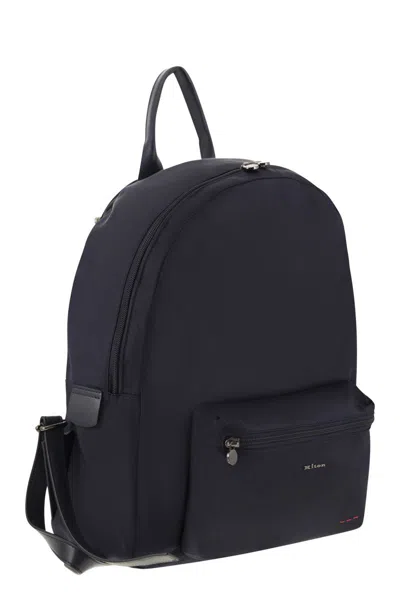 Kiton Technical Fabric Backpack With Logo