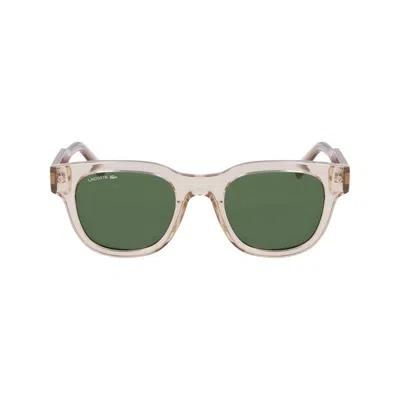 Lacoste Beige Acetate Sunglasses In Neutral