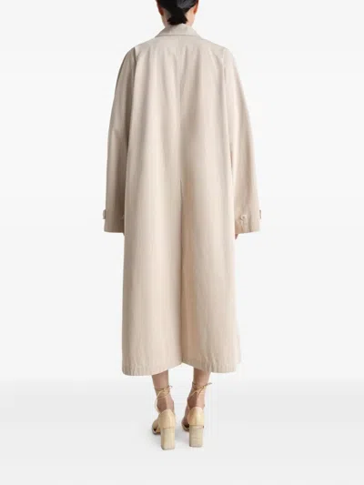 Lemaire Collar Long Raglan Pockets In Neutral