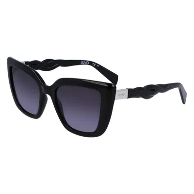Liu •jo Liu Jo Rectangular Sunglasses Lj773 S 1 In Black