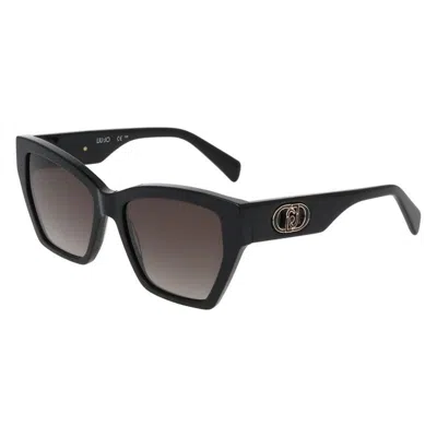Liu •jo Liu Jo Rectangular Sunglasses Lj815 S 1 In Black
