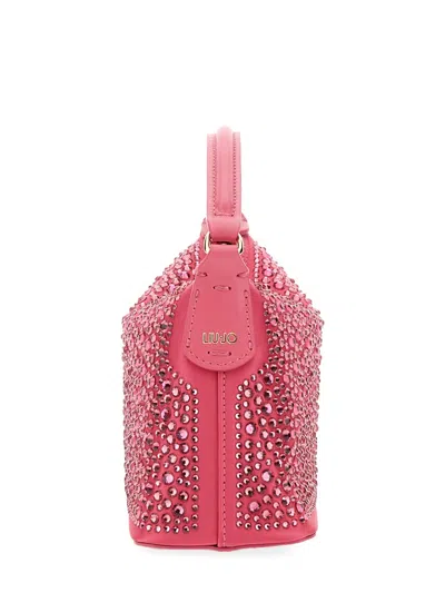 Liu •jo Liu Jo Mini Hobo Bag With Rhinestones