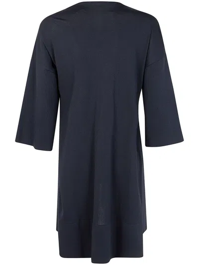 Liviana Conti Short-sleeved Knitted Cardigan In Black