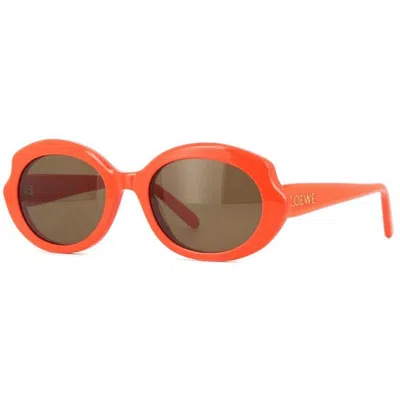 Loewe Lw40147i 42e Arancione Lucido Sunglasses In Orange