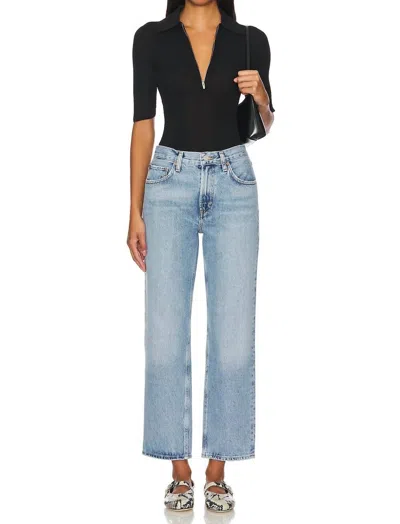 Agolde Valen Mid Rise Ankle Straight Jeans In Harmonic