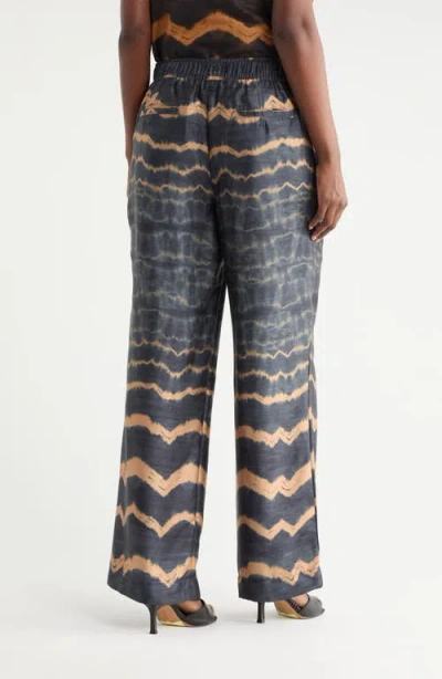 Dkny Scarf Twill Pants In Blue
