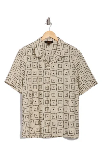 Truth Short Sleeve Button Front Embroidered Shirt In Multi
