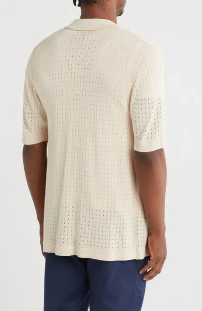 Truth Open Stitch Button-up Cardigan Sweater