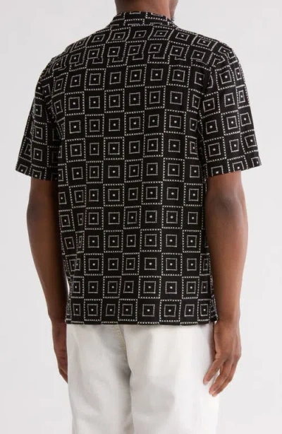 Truth Short Sleeve Button Front Embroidered Shirt