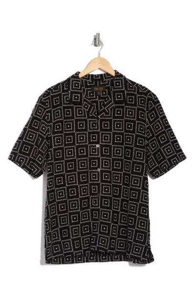 Truth Short Sleeve Button Front Embroidered Shirt