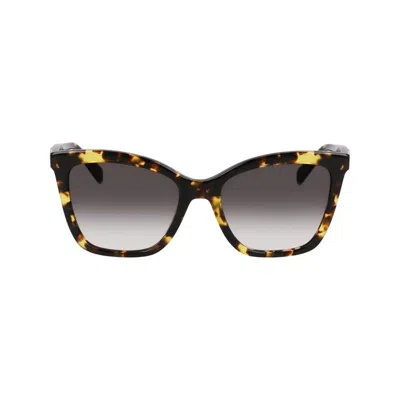 Longchamp Le Pliage 54mm Gradient Cat Eye Sunglasses In Multi