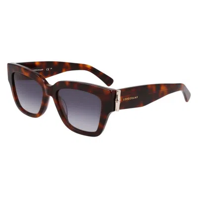 Longchamp 53mm Gradient Modified Rectangular Sunglasses In Multi