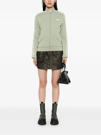 Maison Kitsuné Flash Fox Zipped Blouson In Green