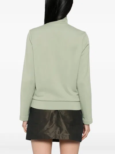 Maison Kitsuné Flash Fox Zipped Blouson In Green