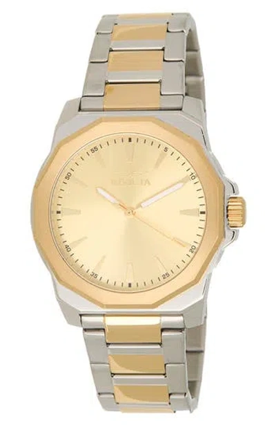 Invicta Speedway Three Hand Quartz Stainless Steel Bracelet Watch, 42mm