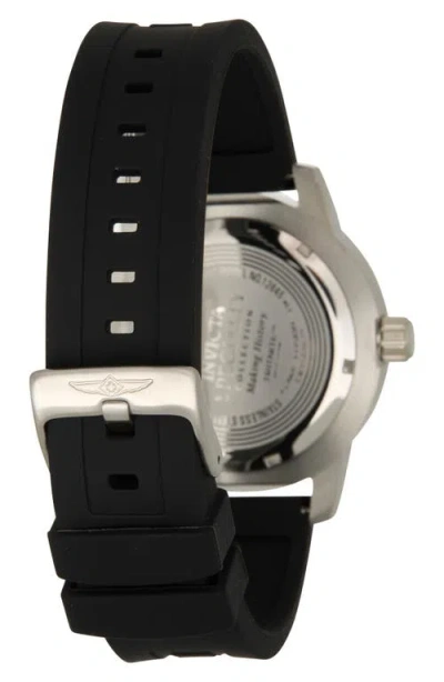 Invicta Specialty Three Hand Quartz Silicone Strap Watch, 44mm