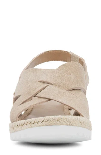 Aquatalia Amaya Water Repellent Slingback Espadrille Wedge Sandal