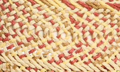 Steve Madden Coley Coastal Chevron Straw Hat