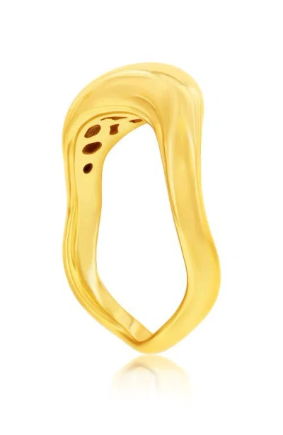 Simona Puffed Wavy Ring