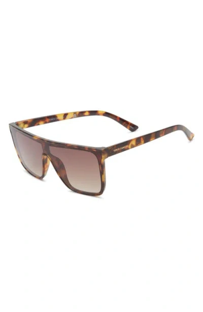 Vince Camuto Flat Top 138mm Shield Sunglasses