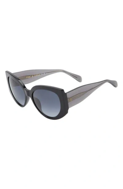 Rag & Bone 58mm Round Sunglasses