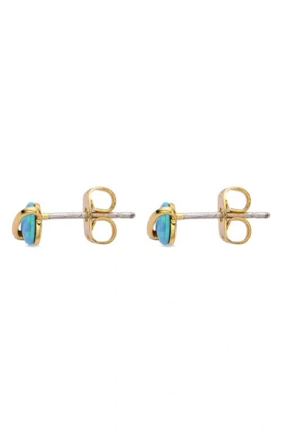 Eye Candy Los Angeles Saturn Opal Stud Earrings