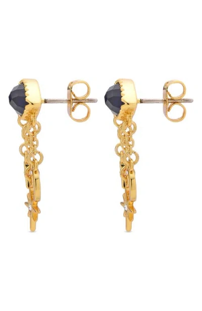 Eye Candy Los Angeles Celia Moonstone Mismatched Drop Earrings