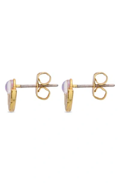 Eye Candy Los Angeles Imitation Opal Stud Earrings