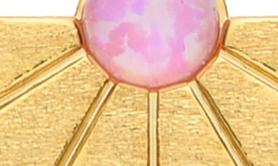 Eye Candy Los Angeles Imitation Opal Stud Earrings