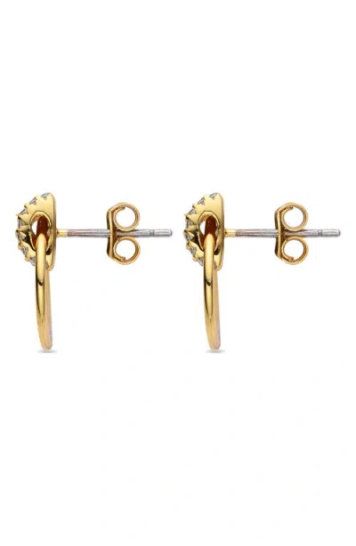Eye Candy Los Angeles Roxanne Pavé Cubic Zirconia Doorknocker Earrings