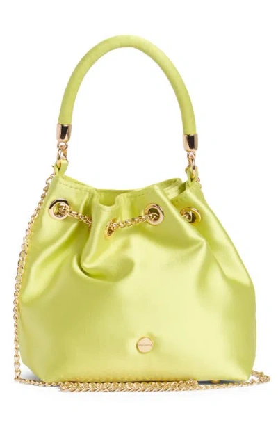 Olga Berg Amanda Satin Bucket Bag
