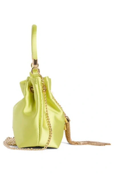 Olga Berg Amanda Satin Bucket Bag