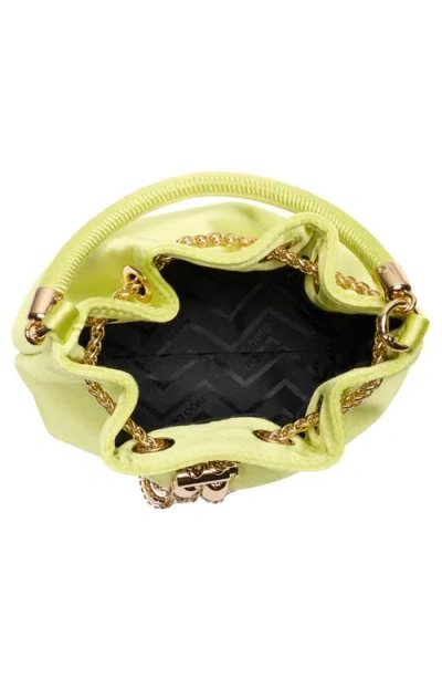 Olga Berg Amanda Satin Bucket Bag