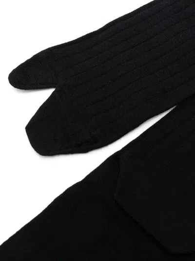 Maison Margiela Jersey-wool Tabi Crew-length Socks Clothing