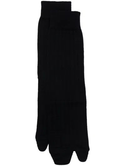Maison Margiela Jersey-wool Tabi Crew-length Socks Clothing
