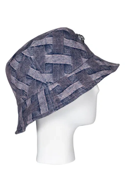 Kurt Geiger London Woven Denim Bucket Hat