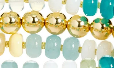 Leith Set Of 3 Beaded Stretch Bracelets