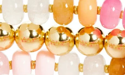 Leith Set Of 3 Beaded Stretch Bracelets