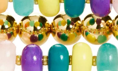 Leith Set Of 3 Beaded Stretch Bracelets