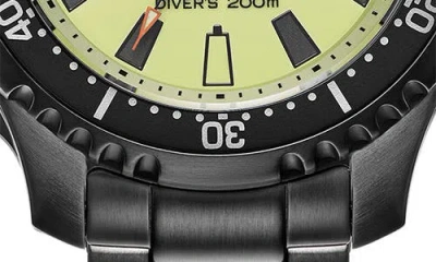 Citizen Promaster Dive Automatic Mens Automatic Black Stainless Steel Bracelet Watch Ny0155-58x