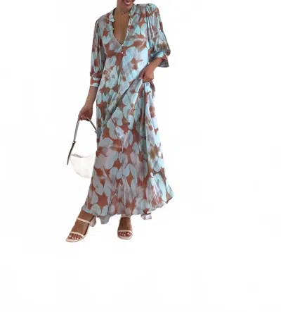 Jen's Pirate Booty Reflections Saloon Maxi Dress In Reflection Water In Blue