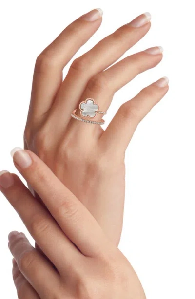 Kenneth Jay Lane Cubic Zirconia Clover Wrap Ring