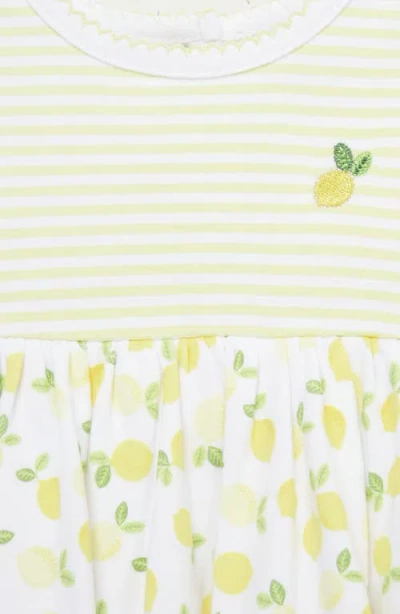 Little Me Lemons Skirted Bodysuit & Hat Set In Yellow