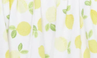 Little Me Lemons Skirted Bodysuit & Hat Set In Yellow